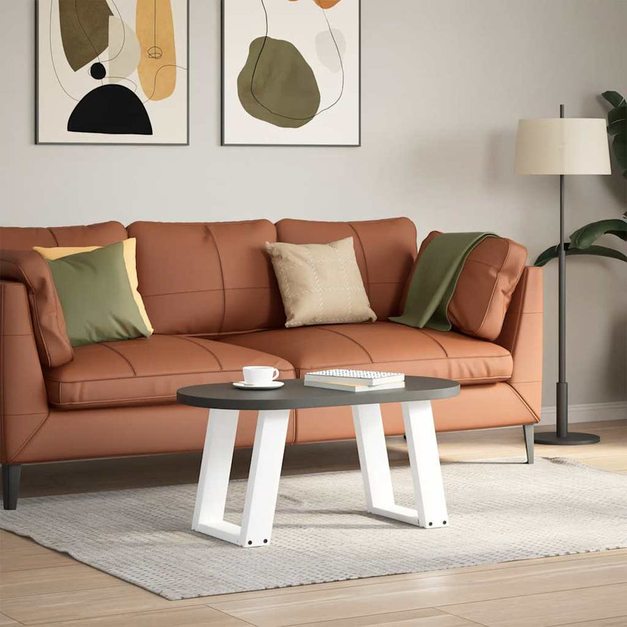 Salontafelpoten 2 st U-vormig 28x(42-43) cm staal wit