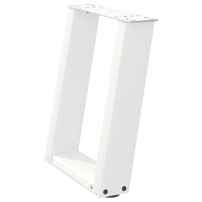 Salontafelpoten 2 st U-vormig 28x(42-43) cm staal wit