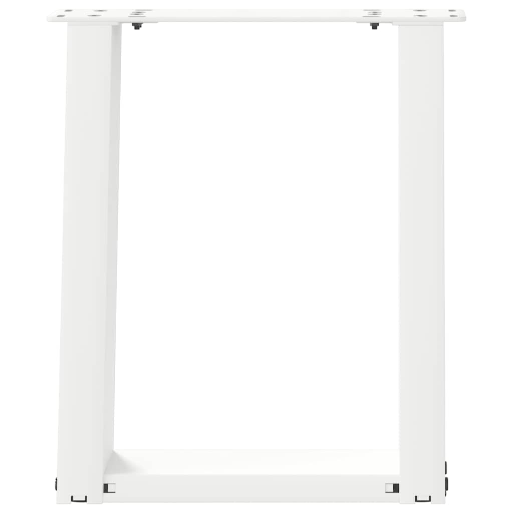 Salontafelpoten 2 st U-vormig 28x(42-43) cm staal wit
