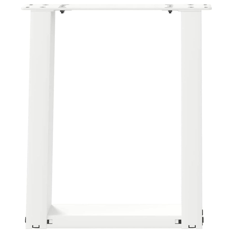 Salontafelpoten 2 st U-vormig 28x(42-43) cm staal wit