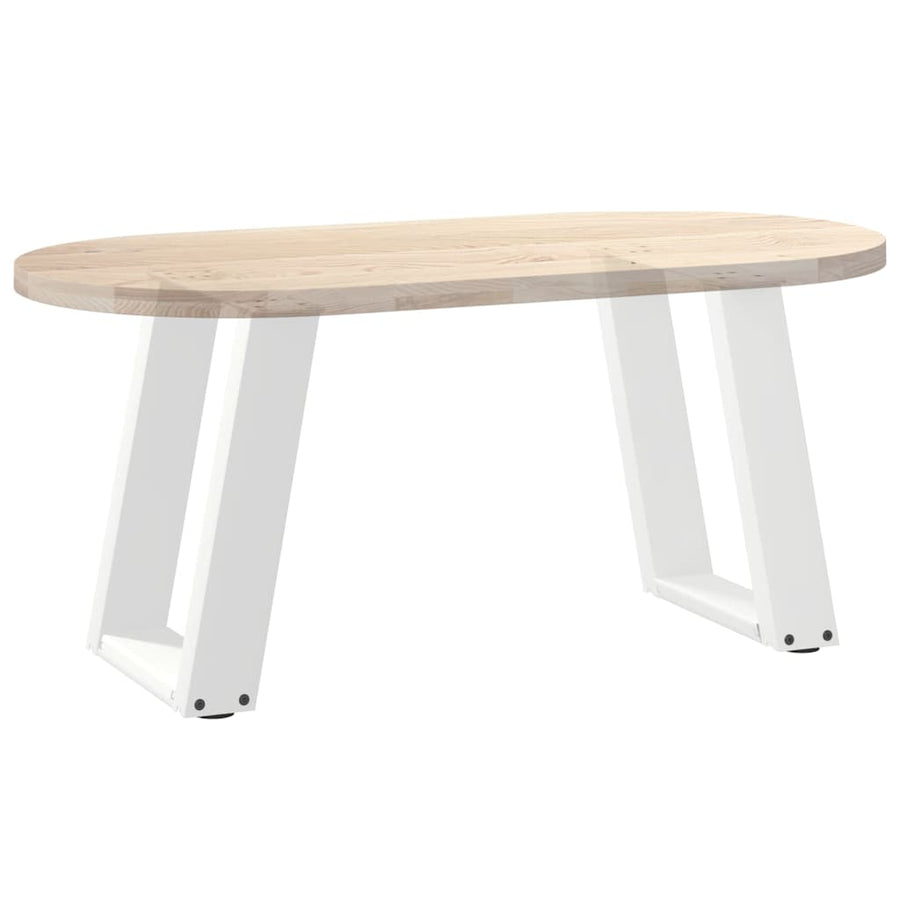 Salontafelpoten 2 st U-vormig 28x(42-43) cm staal wit
