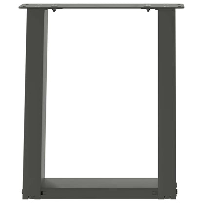 Salontafelpoten 2 st U-vormig 28x(42-43) cm staal antraciet