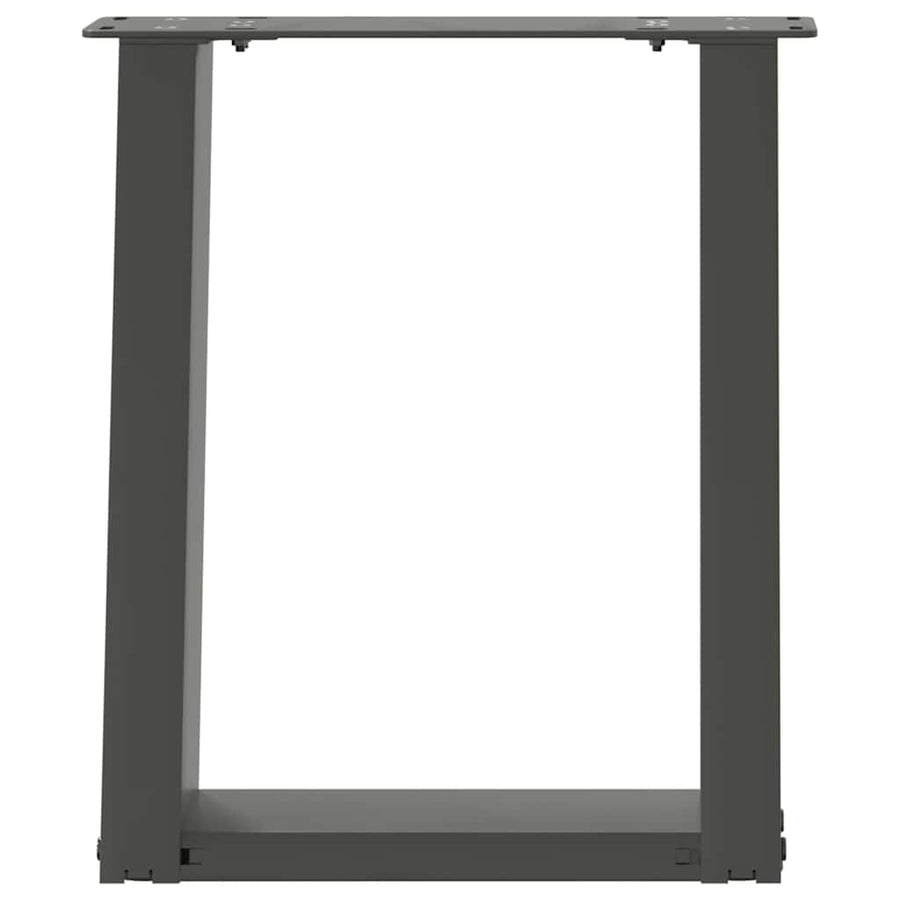 Salontafelpoten 2 st U-vormig 28x(42-43) cm staal antraciet