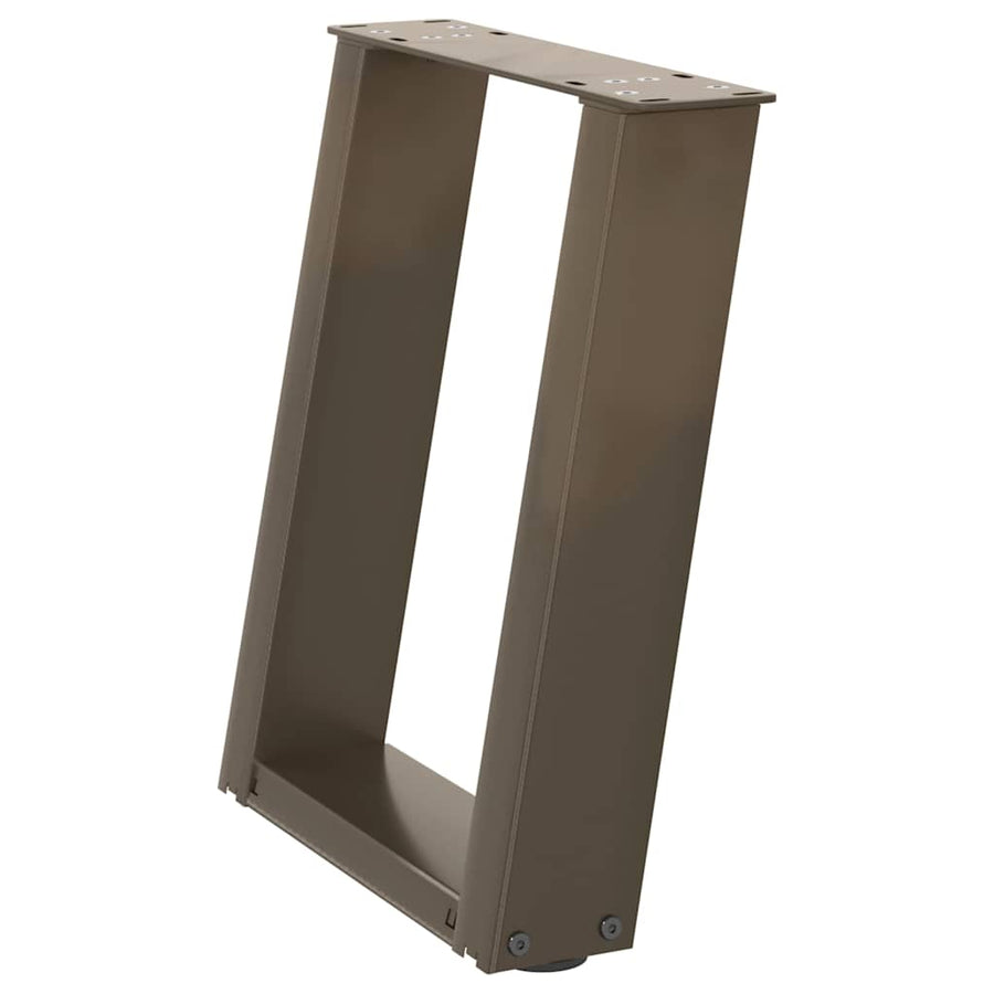 Salontafelpoten 2 St U-Vormig Staal 28 x (42-43) cm Naturel