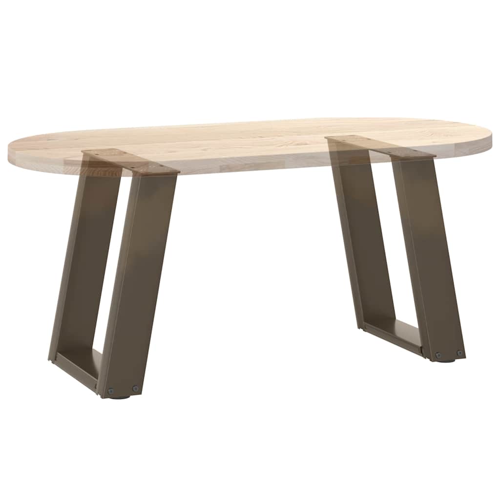Salontafelpoten 2 St U-Vormig Staal 28 x (42-43) cm Naturel