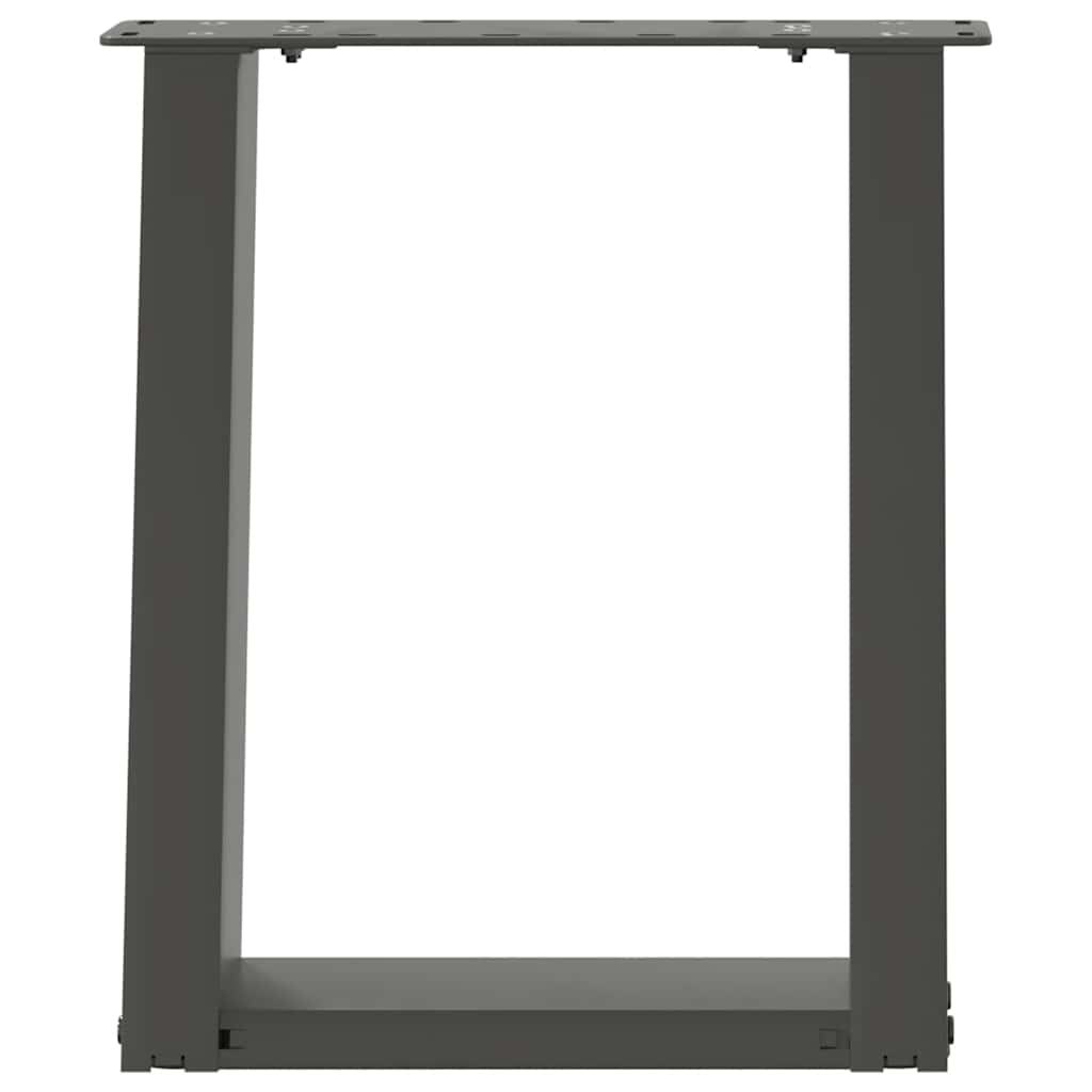 Salontafelpoten 2 st U-vormig 38x(42-43) cm staal antraciet