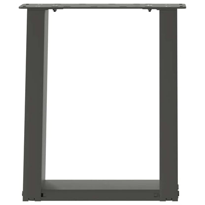 Salontafelpoten 2 st U-vormig 38x(42-43) cm staal antraciet