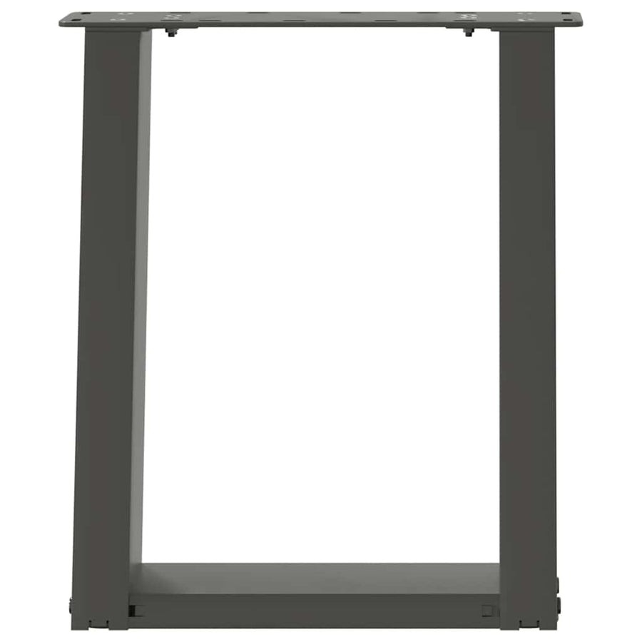 Salontafelpoten 2 st U-vormig 38x(42-43) cm staal antraciet