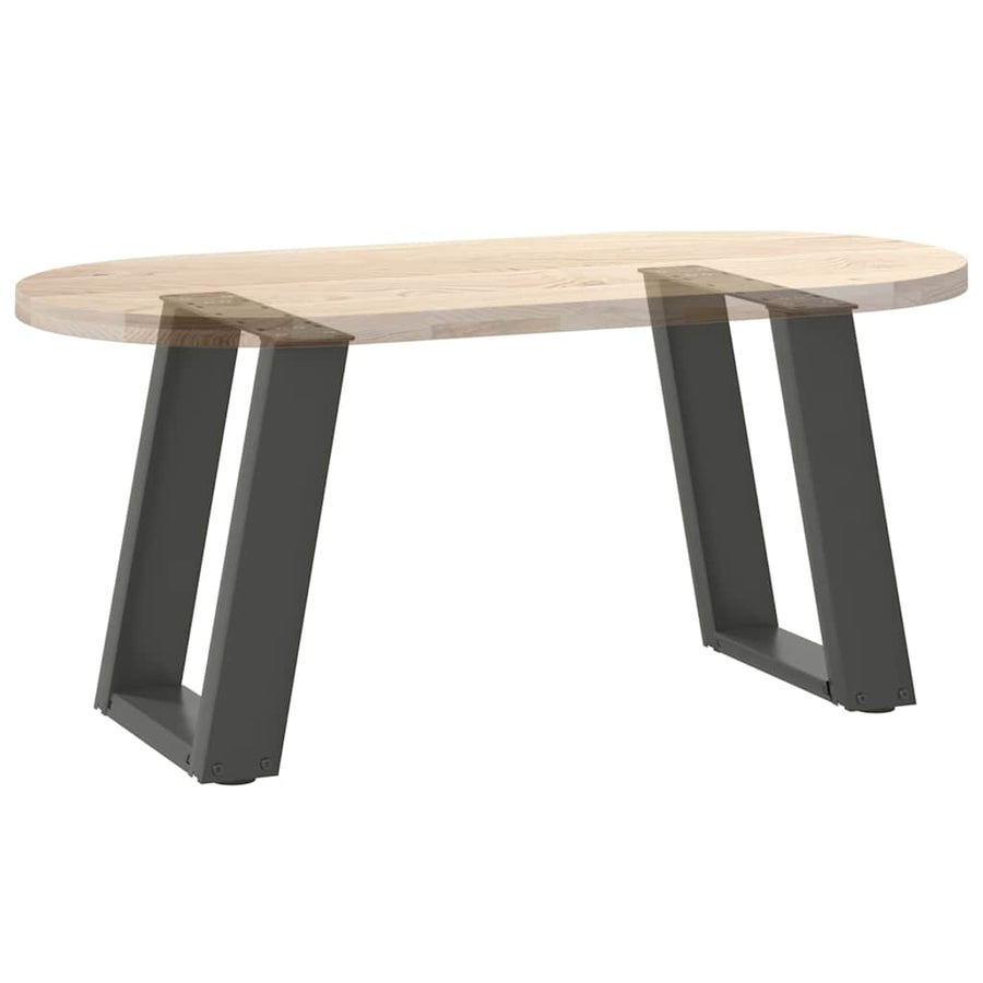 Salontafelpoten 2 st U-vormig 38x(42-43) cm staal antraciet