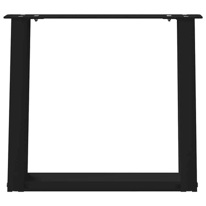 Salontafelpoten 2 st U-vormig 50x(42-43) cm staal zwart