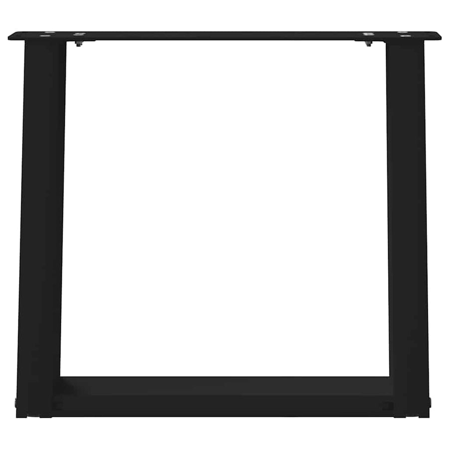 Salontafelpoten 2 st U-vormig 50x(42-43) cm staal zwart