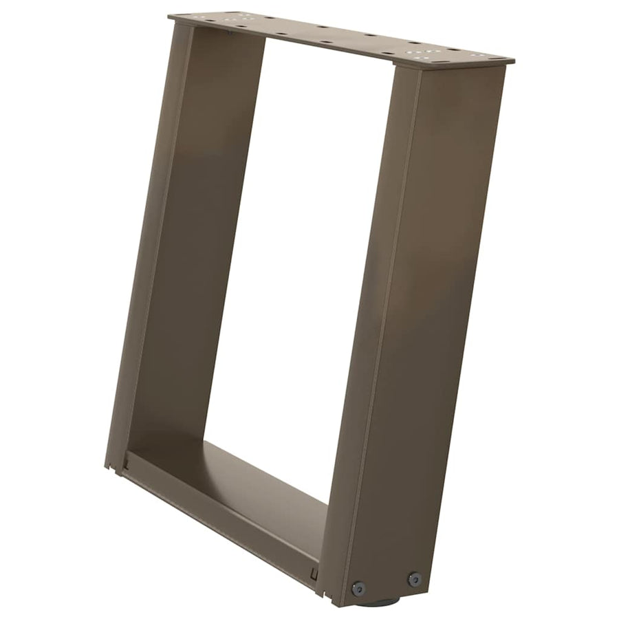 Salontafelpoten 2 St U-Vormig Staal 50 x (42-43) cm Naturel