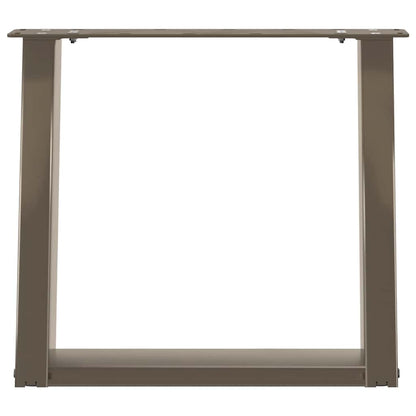 Salontafelpoten 2 St U-Vormig Staal 50 x (42-43) cm Naturel