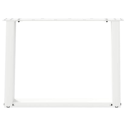 Salontafelpoten 2 st U-vormig 60x(42-43) cm staal wit