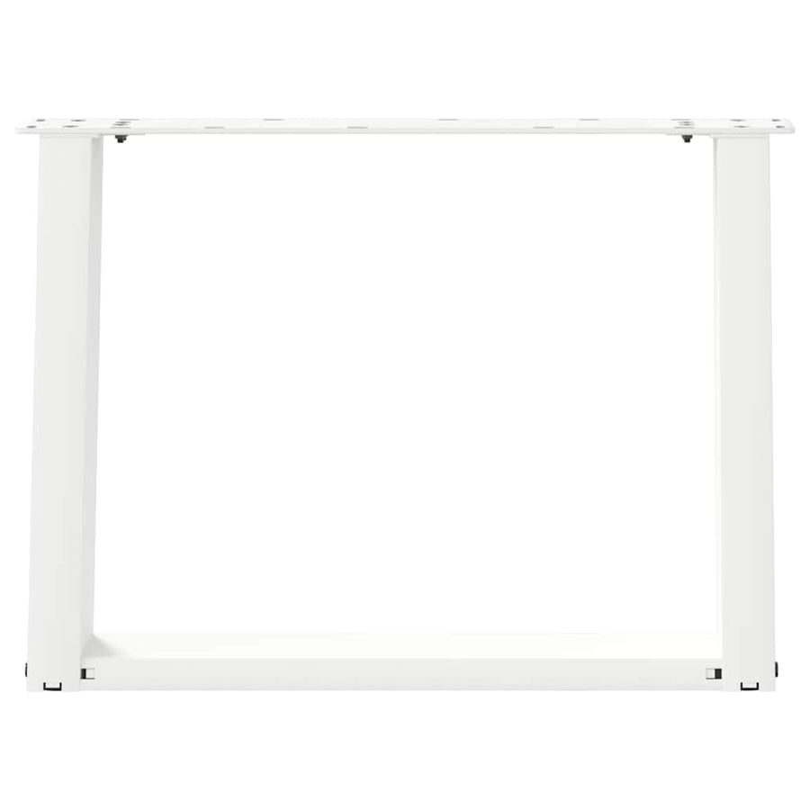 Salontafelpoten 2 st U-vormig 60x(42-43) cm staal wit