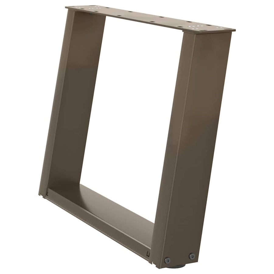 Salontafelpoten 2 St U-Vormig Staal 60 x (42-43) cm Naturel