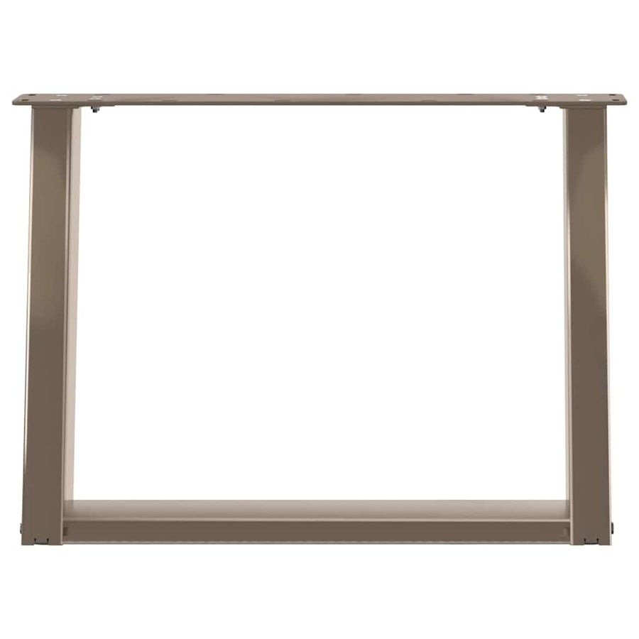 Salontafelpoten 2 St U-Vormig Staal 60 x (42-43) cm Naturel