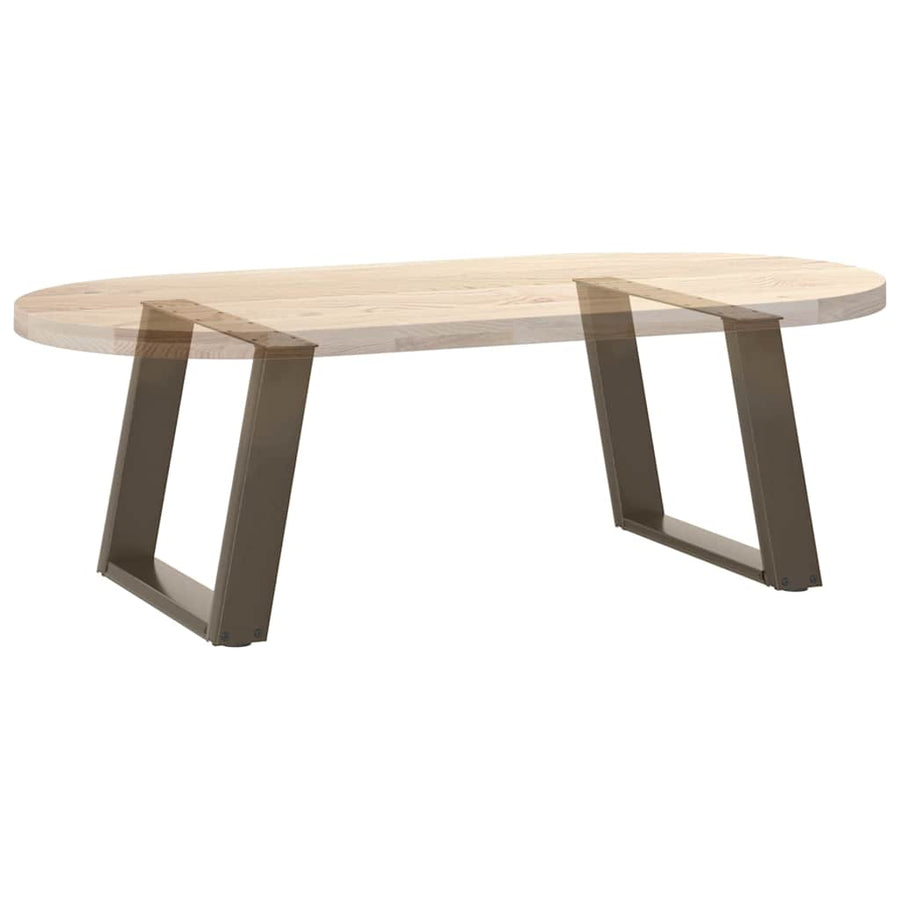 Salontafelpoten 2 St U-Vormig Staal 60 x (42-43) cm Naturel