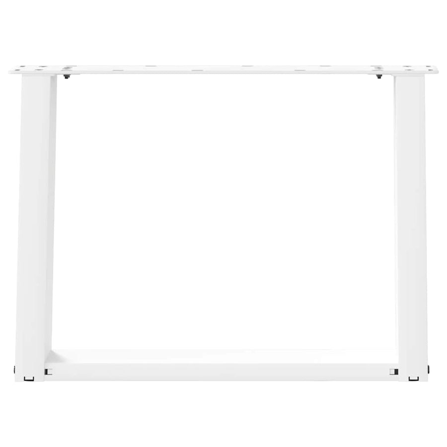 Salontafelpoten 2 st U-vormig 70x(42-43) cm staal wit