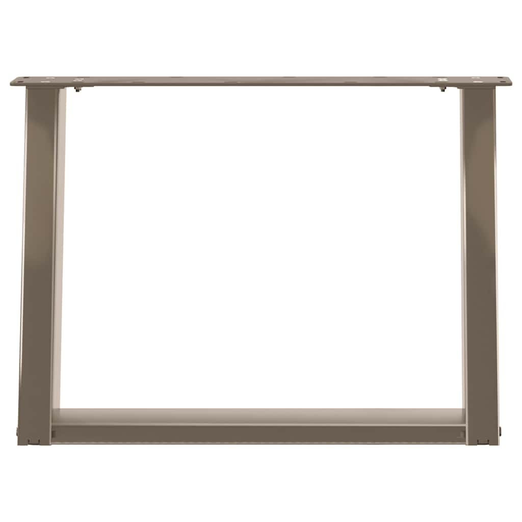 Salontafelpoten 2 st U-vormig 70x(42-43) cm staal naturel