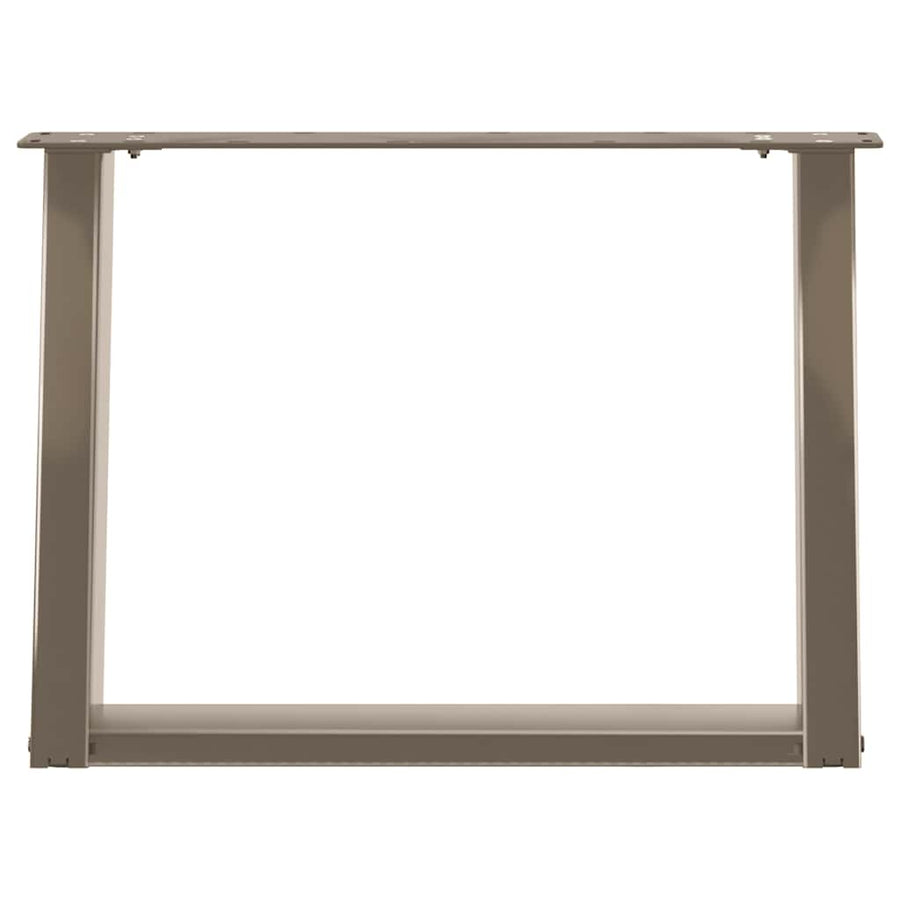 Salontafelpoten 2 st U-vormig 70x(42-43) cm staal naturel