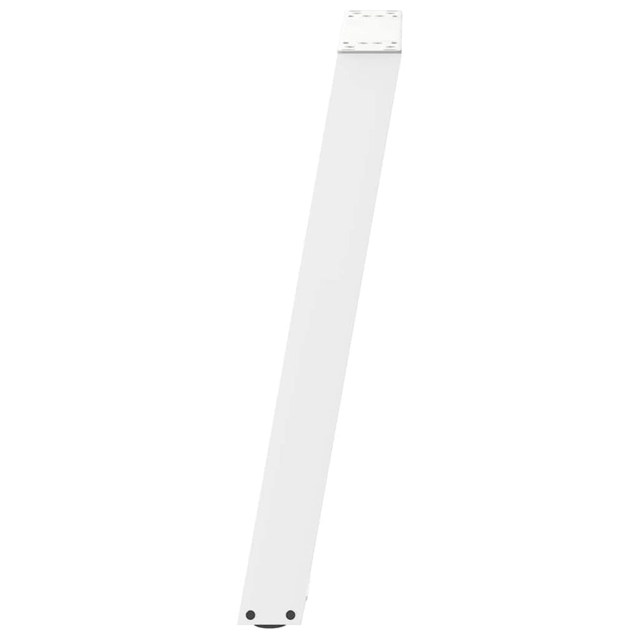 Console tafelpoten 2 st U-vormig 28x(72-73) cm staal wit