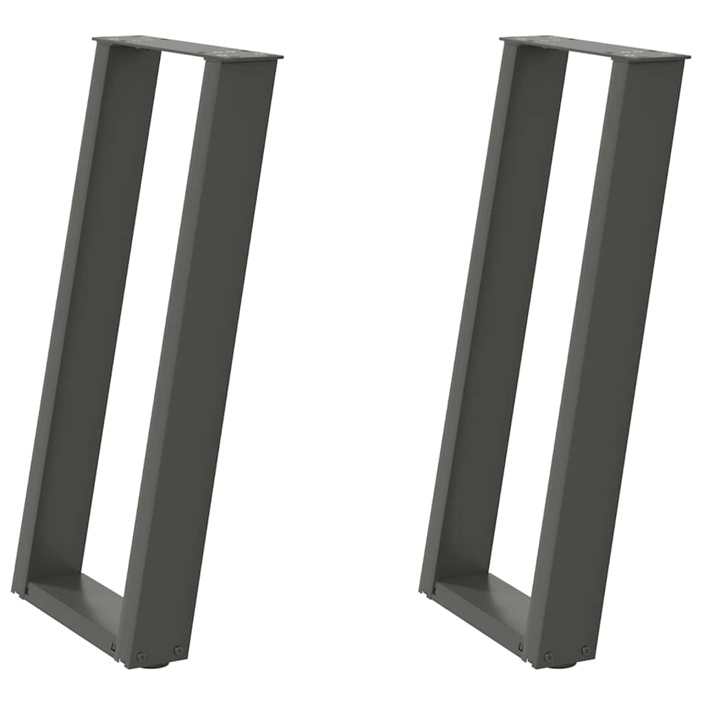 Console tafelpoten 2st U-vormig 28x(72-73)cm staal antraciet