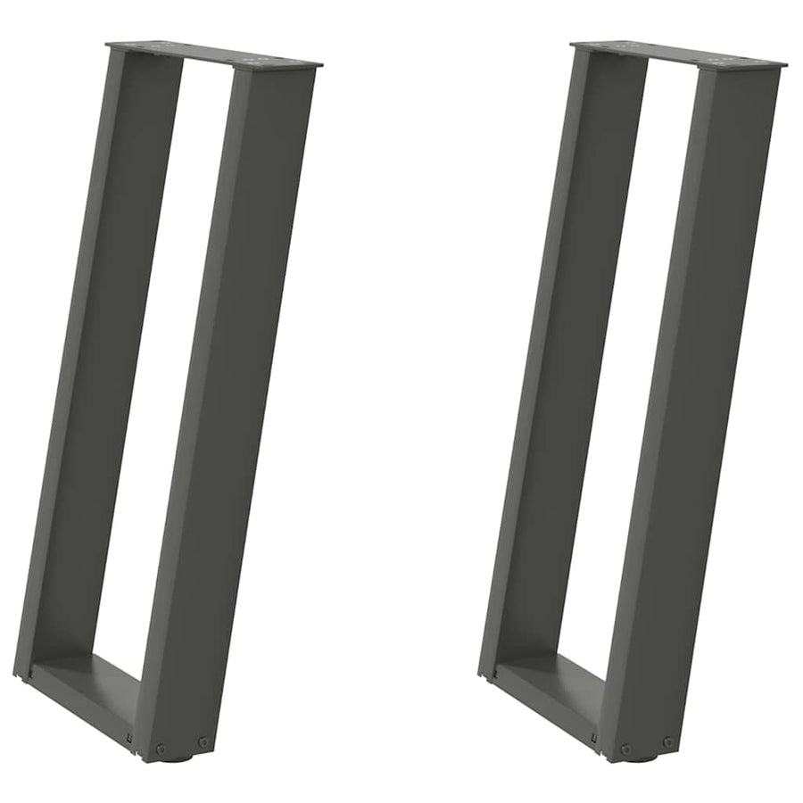 Console tafelpoten 2st U-vormig 28x(72-73)cm staal antraciet