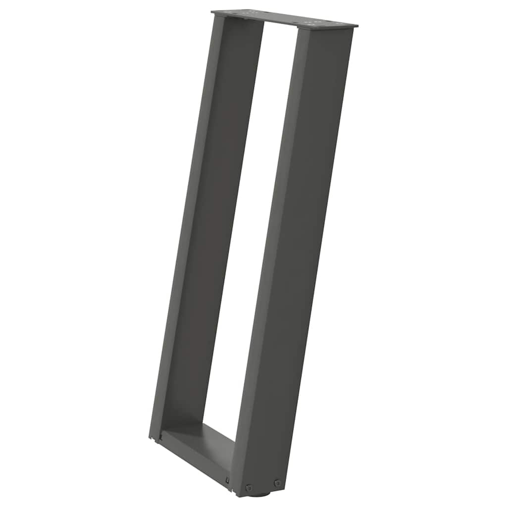 Console tafelpoten 2st U-vormig 28x(72-73)cm staal antraciet