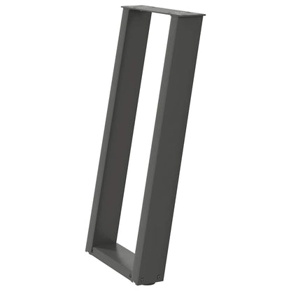 Console tafelpoten 2st U-vormig 28x(72-73)cm staal antraciet