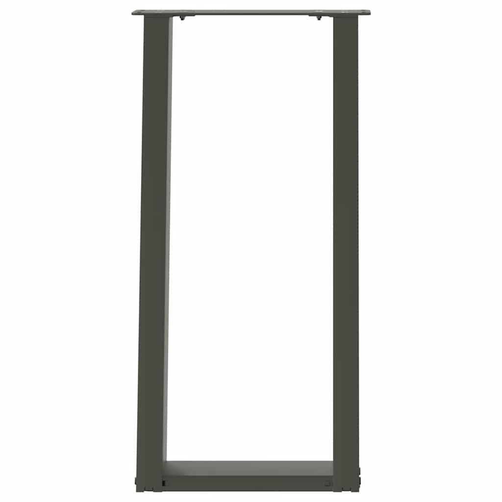 Console tafelpoten 2st U-vormig 28x(72-73)cm staal antraciet