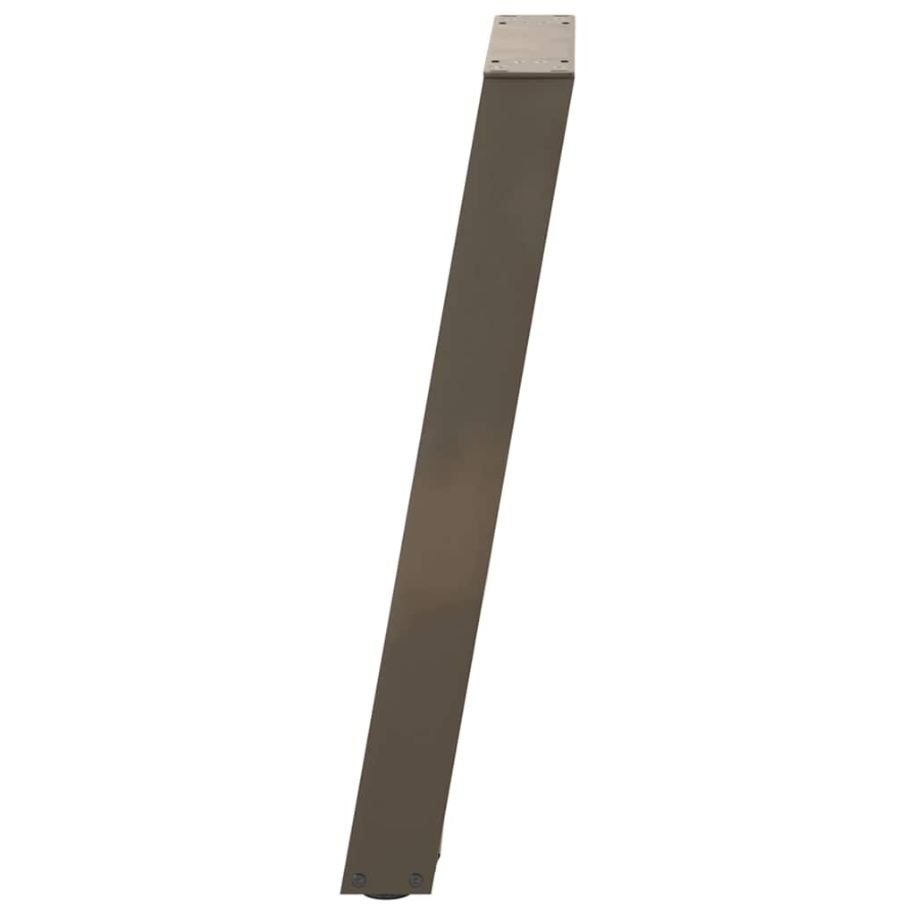 Console Tafelpoten 2St U-Vormig 28X(72-73)Cm Staal Naturel 28 x (72-73) cm