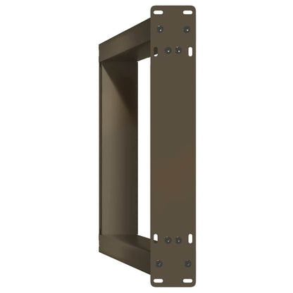Console Tafelpoten 2St U-Vormig 28X(72-73)Cm Staal Naturel 28 x (72-73) cm