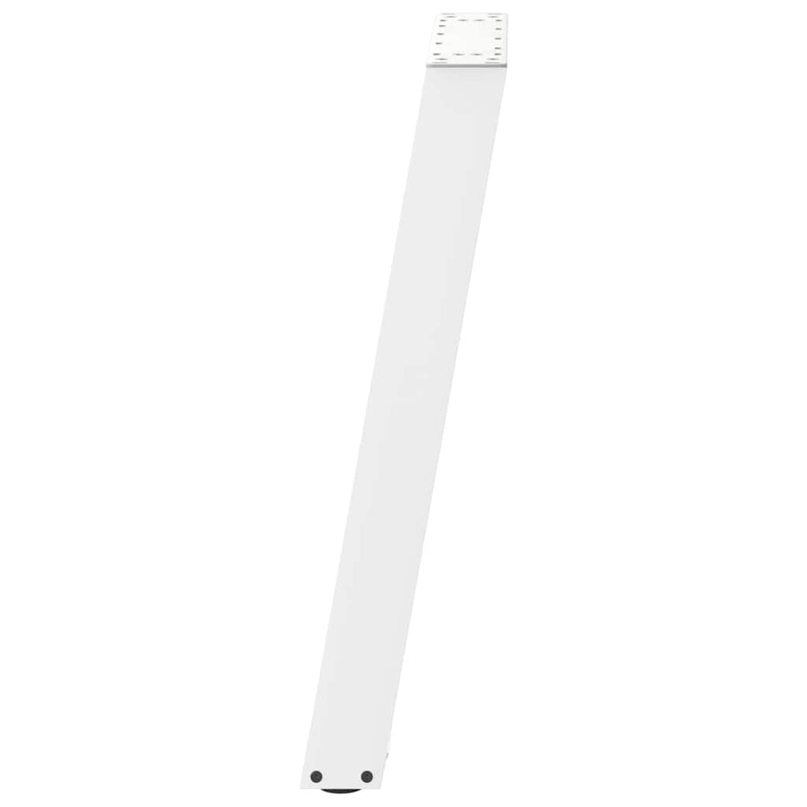 Console tafelpoten 2 st U-vormig 38x(72-73) cm staal wit