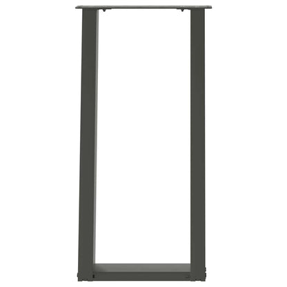 Console tafelpoten 2st U-vormig 38x(72-73)cm staal antraciet