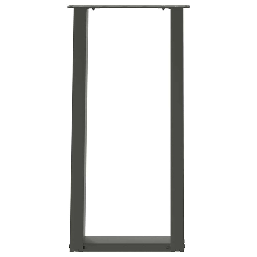 Console tafelpoten 2st U-vormig 38x(72-73)cm staal antraciet