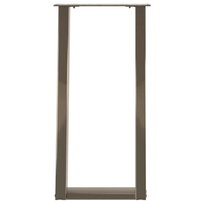 Console Tafelpoten 2St U-Vormig 38X(72-73)Cm Staal 38 x (72-73) cm Naturel