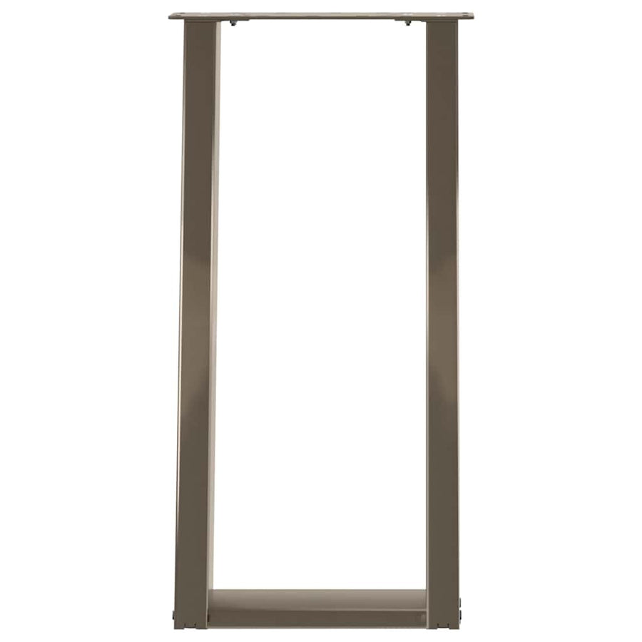 Console Tafelpoten 2St U-Vormig 38X(72-73)Cm Staal 38 x (72-73) cm Naturel