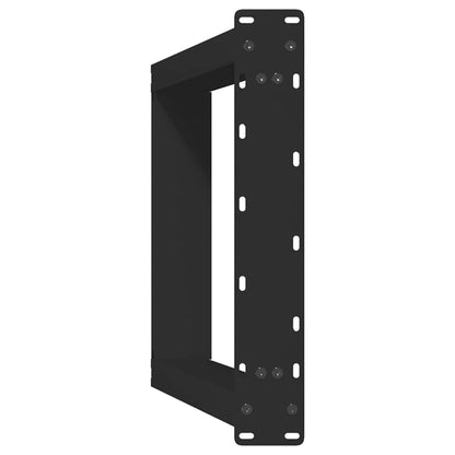 Eettafelpoten 2 st U-vormig 50x(72-73) cm staal zwart