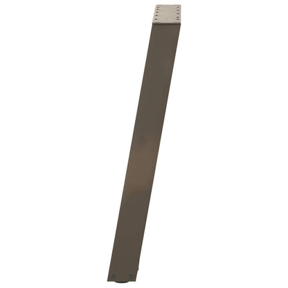 Eettafelpoten 2 St U-Vormig Staal Naturel 50 x (72-73) cm