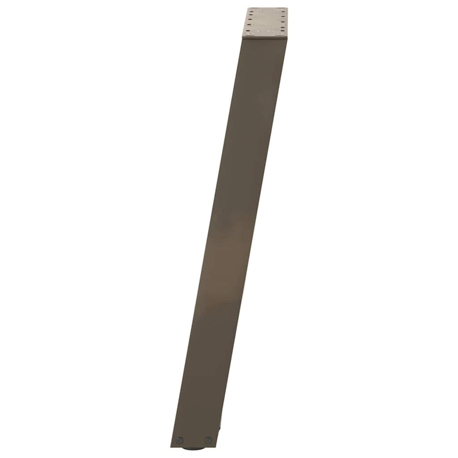 Eettafelpoten 2 St U-Vormig Staal Naturel 50 x (72-73) cm