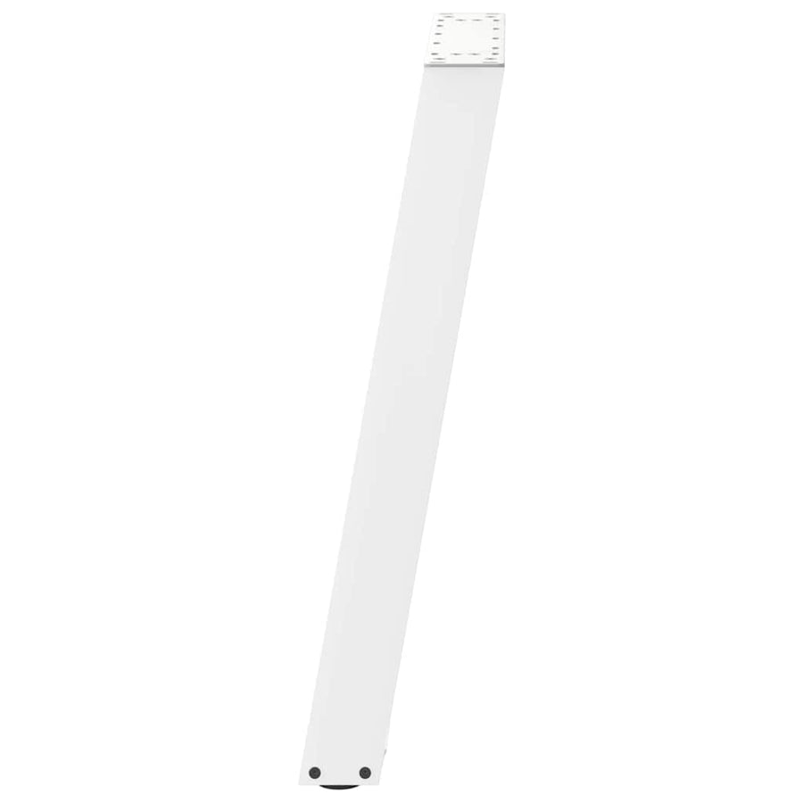 Eettafelpoten 2 St U-Vormig Staal Wit 60 x (72-73) cm