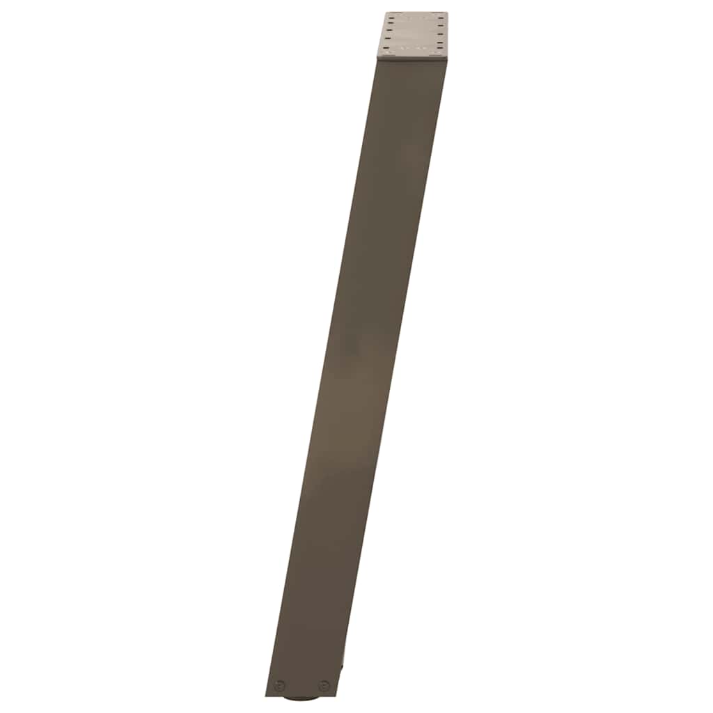 Eettafelpoten 2 St U-Vormig Staal 60 x (72-73) cm Naturel