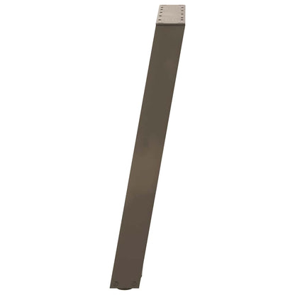 Eettafelpoten 2 St U-Vormig Staal 60 x (72-73) cm Naturel