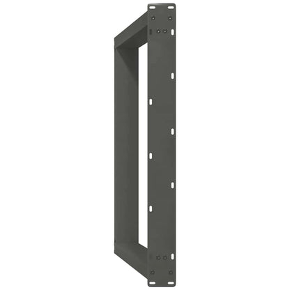 Eettafelpoten 2 st U-vormig 70x(72-73) cm staal antraciet
