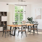 Dining table legs 2 pcs U-shaped 80x(72-73) cm steel black