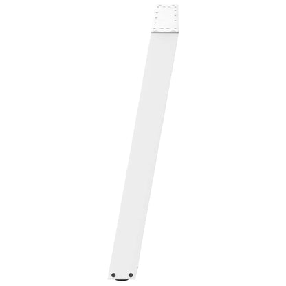 Eettafelpoten 2 st U-vormig 80x(72-73) cm staal wit