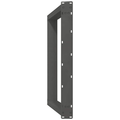 Eettafelpoten 2 st U-vormig 80x(72-73) cm staal antraciet