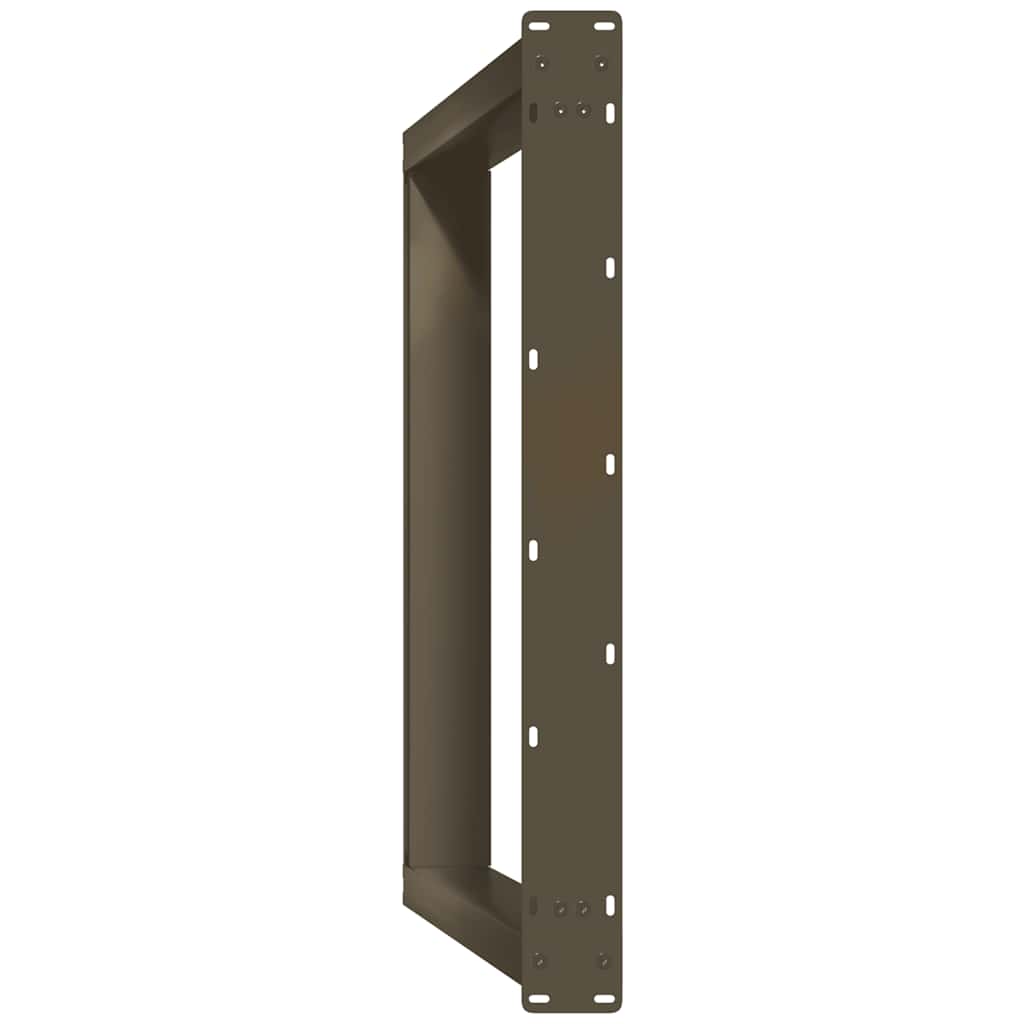 Eettafelpoten 2 St U-Vormig Staal 80 x (72-73) cm Naturel