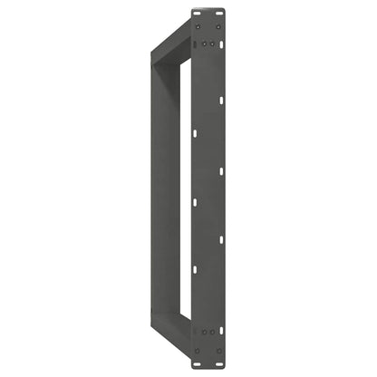 Eettafelpoten 2 st U-vormig 90x(72-73) cm staal antraciet
